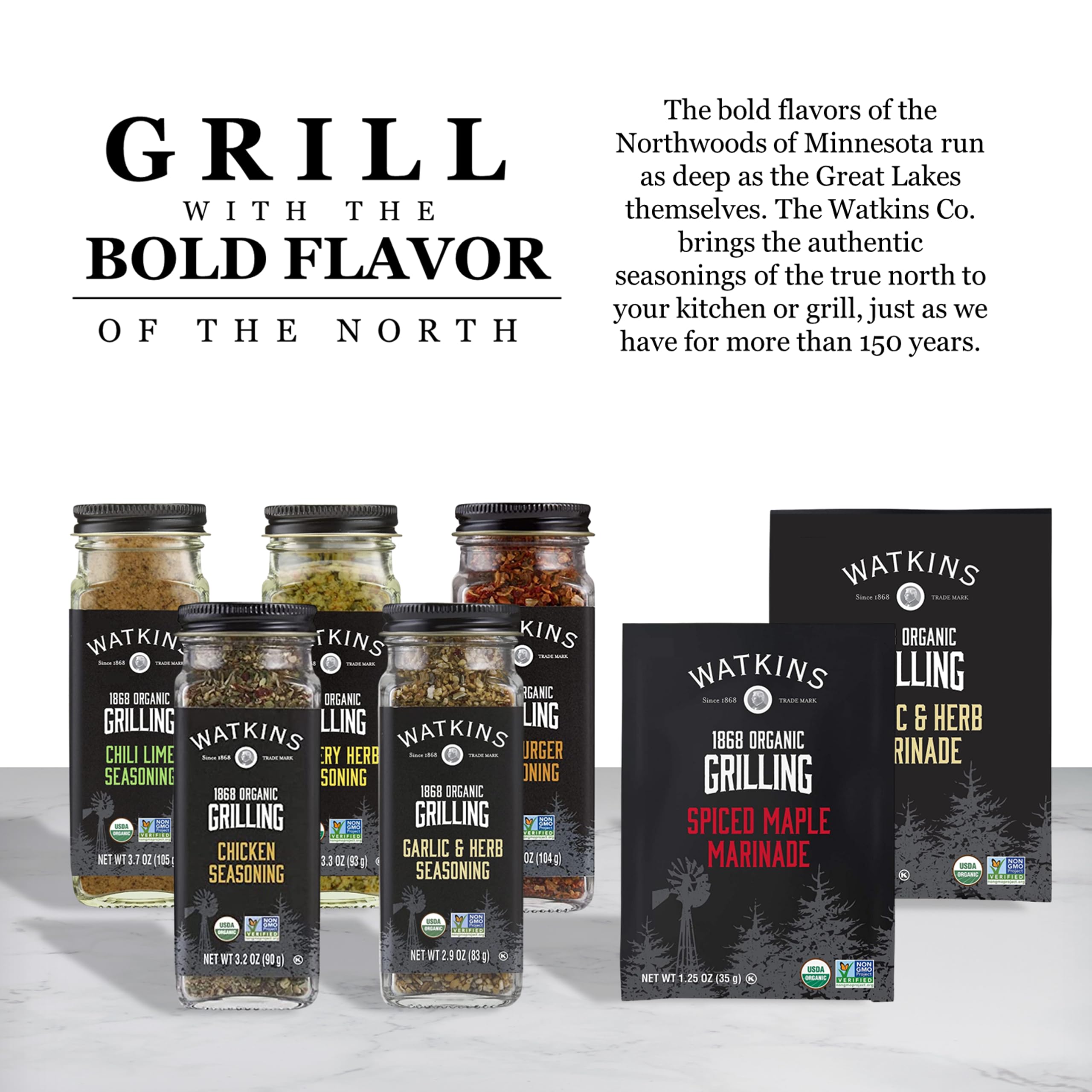 Watkins 1868 Organic Grilling Smoked Maple Rub, 3.8 oz, 3-Pack - Image 7