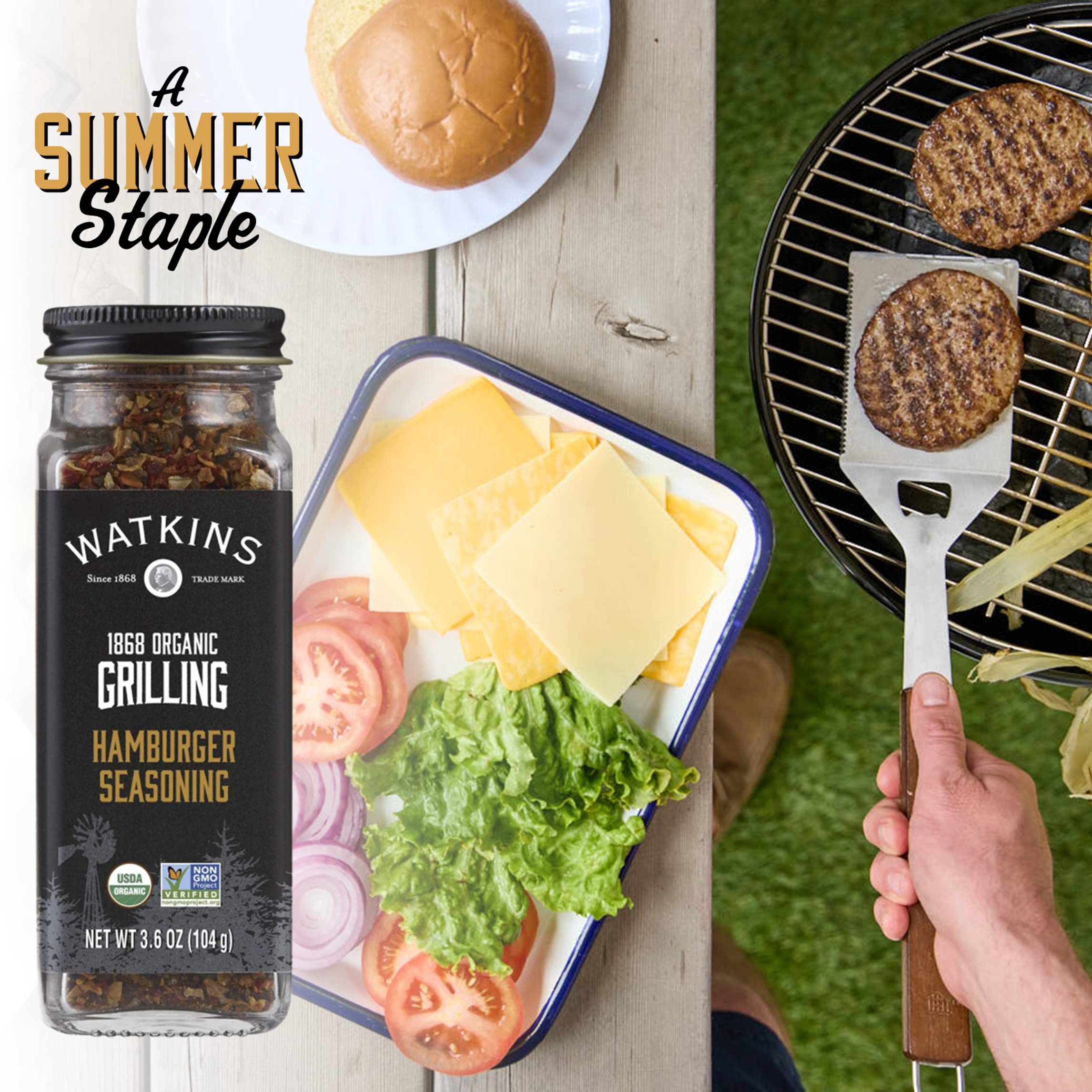 Watkins 1868 Organic Grilling Hamburger Seasoning, 3.6 oz (Pack of 3) - Image 6