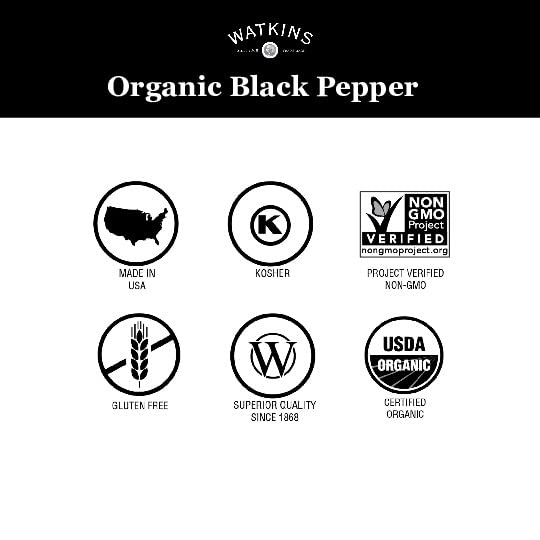 Watkins Organic Grinder, Peppercorn Blend, 2.4 Ounce, 3-Pack - Image 6